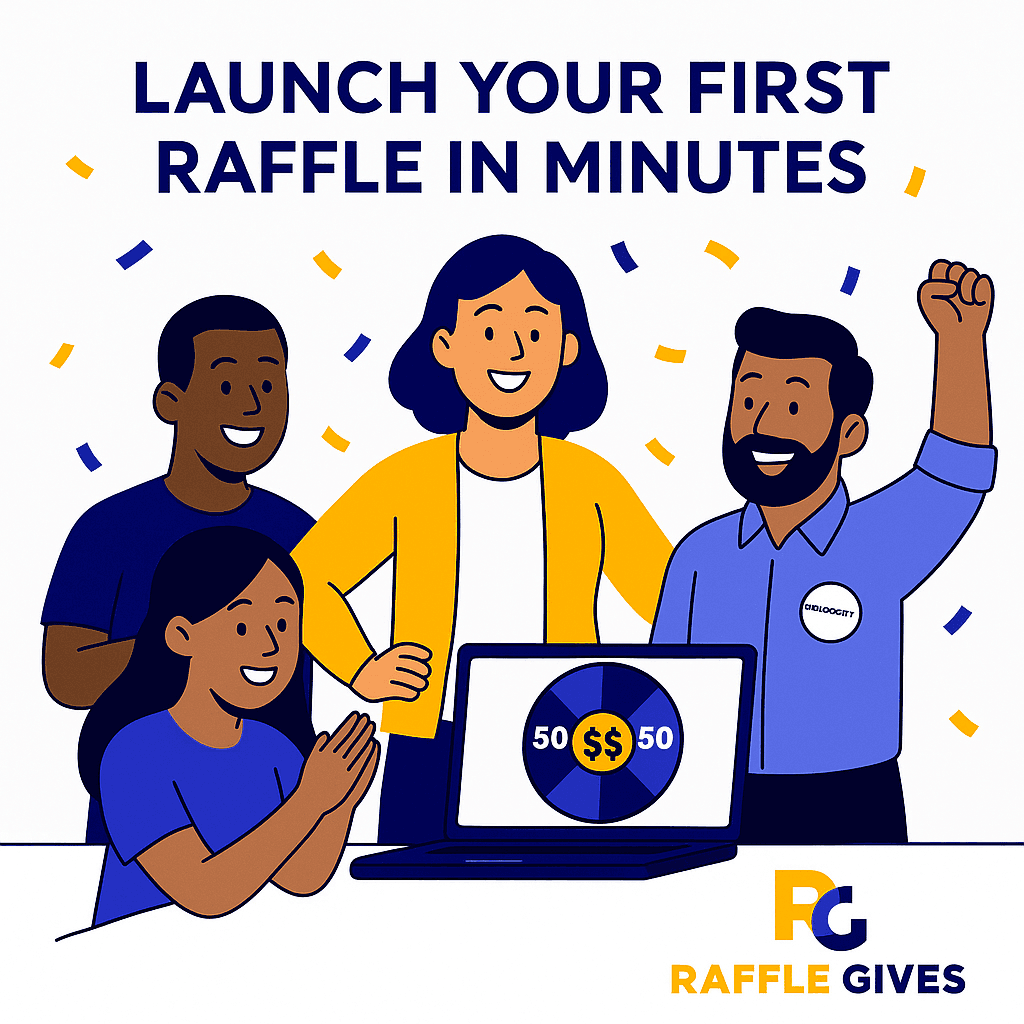 Step-by-Step: Launching Your First Online 50/50 Raffle with RaffleGives